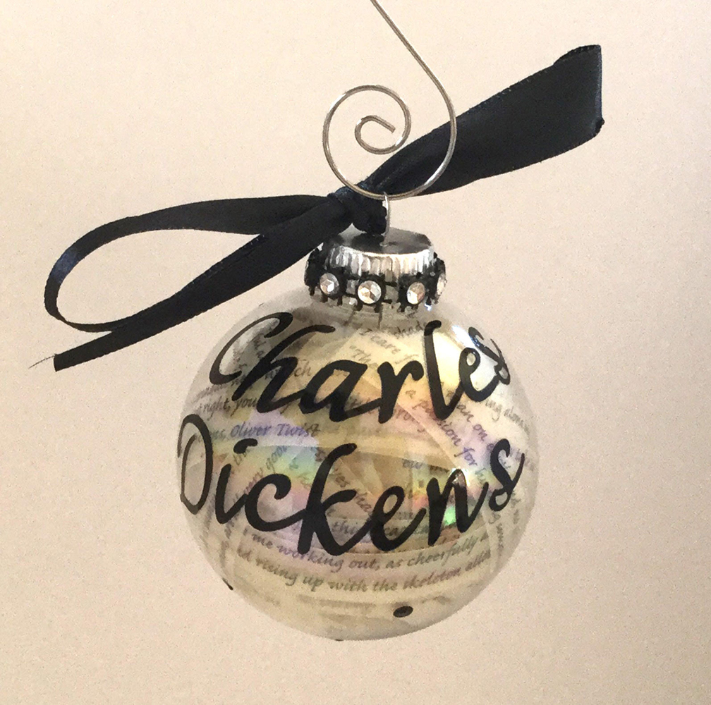 charles dickens glass christmas ornament the cottage shop charles dickens glass christmas ornament the cottage shop