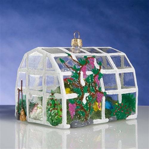 Greenhouse Polish Glass Christmas Ornament The Cottage Shop