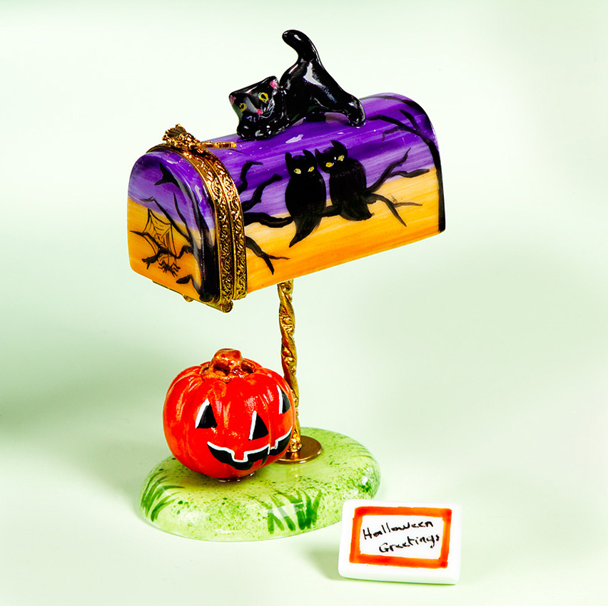 limoges halloween mailbox box