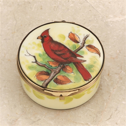 Limoges Cardinal Bird Box The Cottage Shop