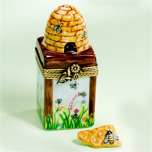 Limoges Honey Comb with Beehive, Bees Box The Cottage Shop