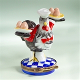rooster chef statue