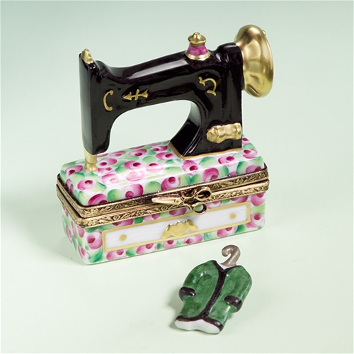 Limoges Sewing Machine Box with Garment The Cottage Shop