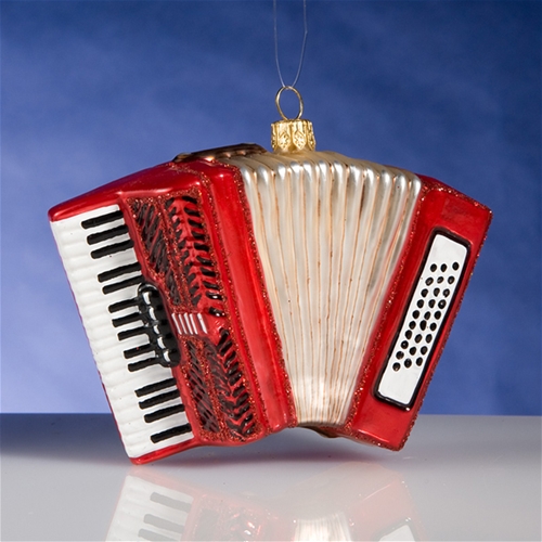 Accordion Christmas Ornament 