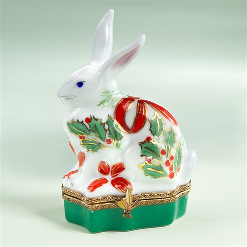 Limoges Holiday Rabbit Box The Cottage Shop