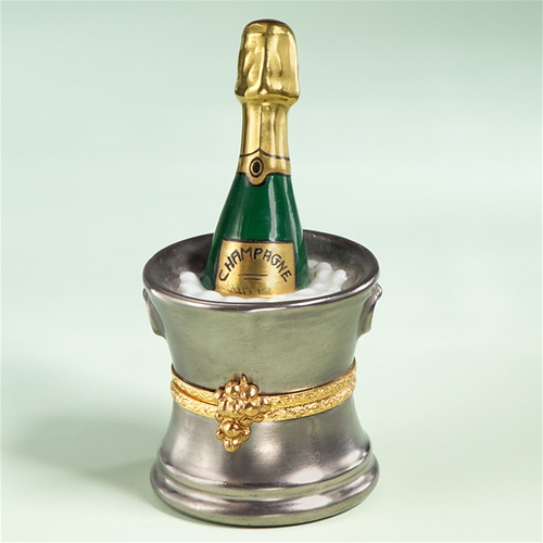 Limoges Champagne in Silver Bucket Box The Cottage Shop
