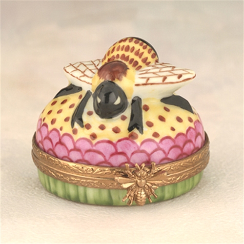Limoges Bee Round Box The Cottage Shop
