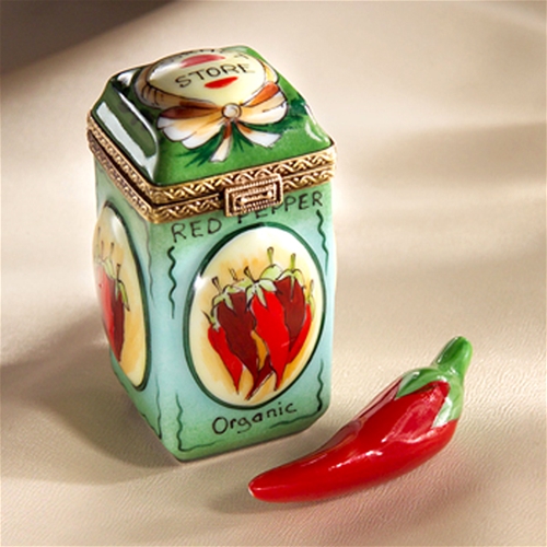 Limoges Grilled Red Pepper Jar Box The Cottage Shop