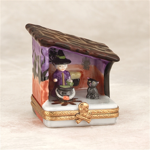Limoges Halloween Witch at Home Box The Cottage Shop