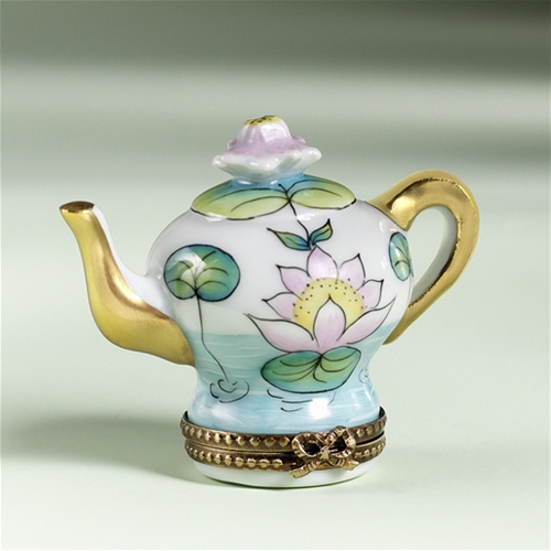Limoges Oriental Teapot with Flowers Box The Cottage Shop
