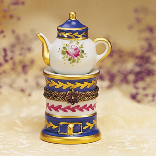 Limoges Teapot on Stand Box The Cottage Shop