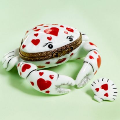 Picture of Limoges Crab with Hearts Box