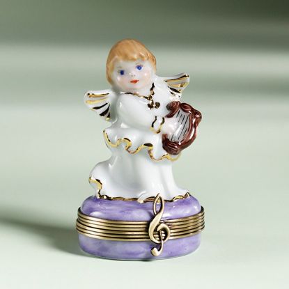 Picture of Limoges Angel with Lyre Box