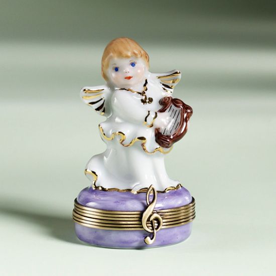 Picture of Limoges Angel with Lyre Box