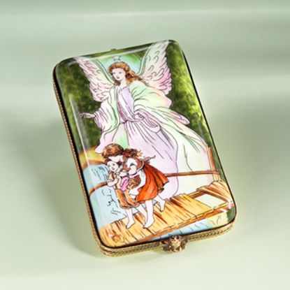 Picture of Limoges Guardian Angel Over Bridge Box