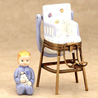 Picture of Limoges Baby Boy on High Chair Box