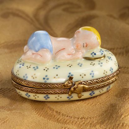 Picture of Limoges Baby Boy Sleeping Box