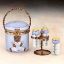 Picture of Limoges Blue 3 Baby Bottles in Box 