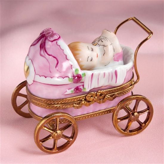 Picture of Limoges Pink Baby Buggy Box