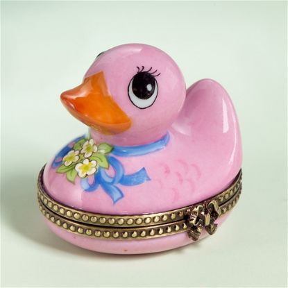 Picture of Limoges Pink Baby Rubber Duck Box