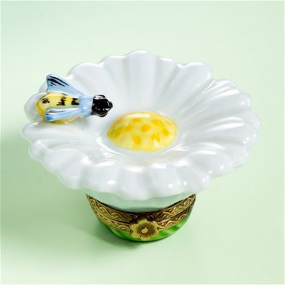Picture of Limoges White Daisy with Bee Box