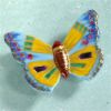Picture of Limoges Chamart Yellow Blue Double Hinged Butterfly Box