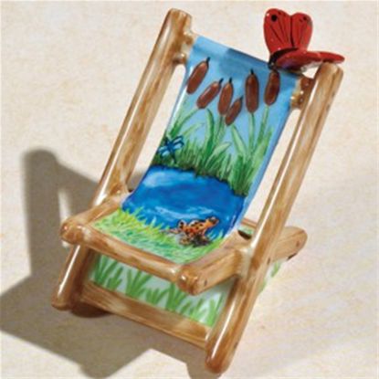 Picture of Limoges Garden Chair with Frog and Butterfly Box