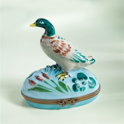 Picture of Limoges Big Duck on Grass Box