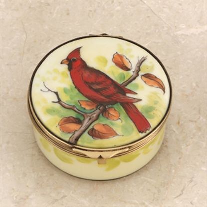 Picture of Limoges Cardinal Bird Box