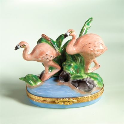 Picture of Limoges Flamingos Box 