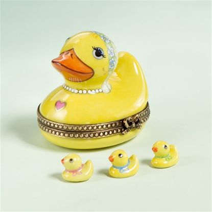 Picture of Limoges Rubber Duck Bride Box with Ducks 