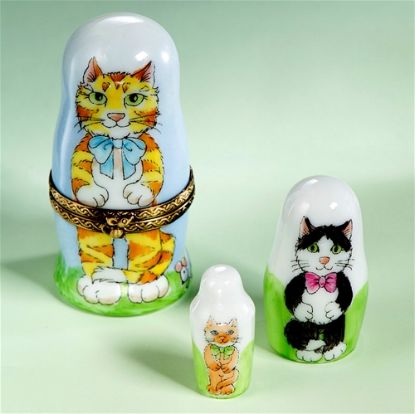 Picture of Limoges Orange Cats and Friends Boxes