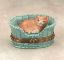 Picture of Limoges Orange Cat in Wicker Basket Box
