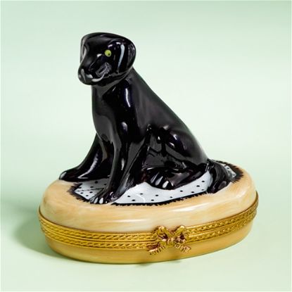 Picture of Limoges Black Labrador Box 