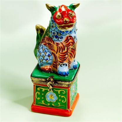 Picture of Limoges Oriental Fu Dog Box