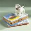 Picture of Limoges Pug Dog on Book Box