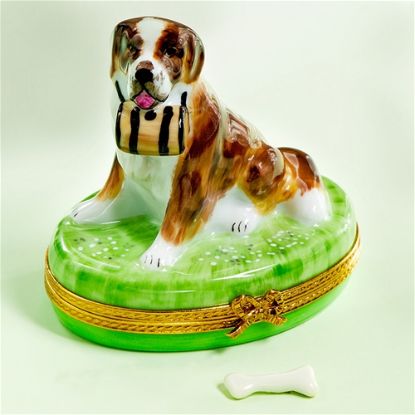 Picture of Limoges St Bernard Dog Box