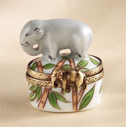 Picture of Limoges Mini Bamboo Elephant Box