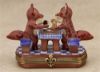 Picture of Limoges Chamart Fox Playing Chess Box