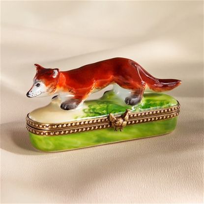 Picture of Limoges Fox Walking on Grass Box 