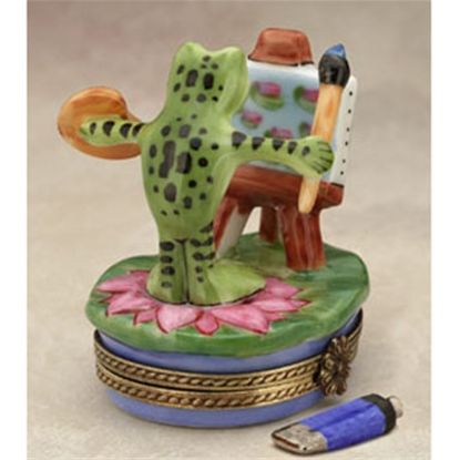 Picture of Limoges Frog Artist Painter Box