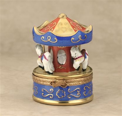Show details for Limoges Horse Carousel Box Picture of Limoges Horse Carousel Box