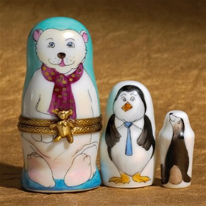 Picture of Limoges Polar bear Trio Box Set of 3