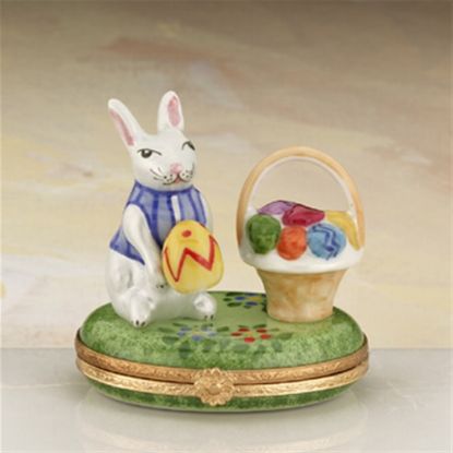 Picture of Limoges Easter Bunny with Easter Eggs Box