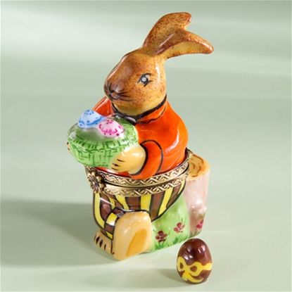 Picture of Limoges Rabbit with Easter Basket and Egg Box