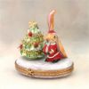 Picture of Limoges Santa Rabbit with Christmas Tree Box