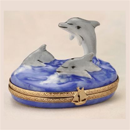 Picture of Limoges Dolphin Family Box