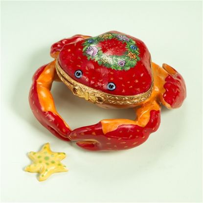 Picture of Limoges Holiday Crab Box with Starfish 
