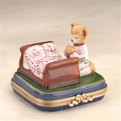 Picture of Limoges Teddy Bear Praying Box