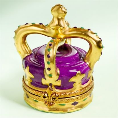 Picture of Limoges Purple and Gold Crown Box
